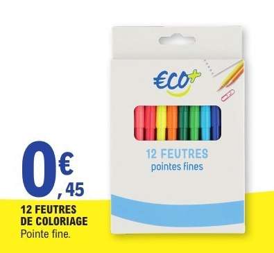 12 feutres de coloriage