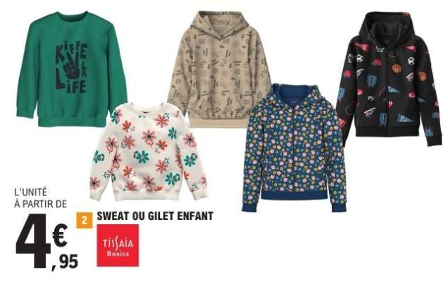 SWEAT OU GILET ENFANT