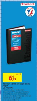 AGENDA 12X18 CM COUSU BAC PREM