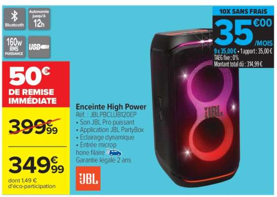 Enceinte high power