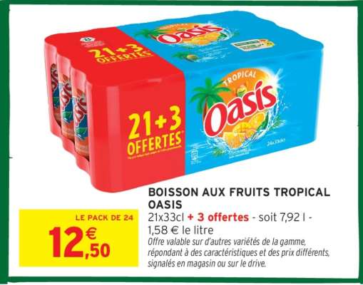 BOISSON AUX FRUITS TROPICAL “OASIS”