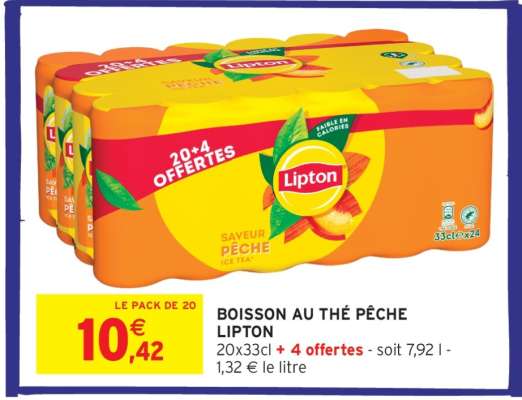Boisson au thé pêche Lipton