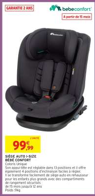 SIÈGE AUTO I-SIZE BÉBÉ CONFORT