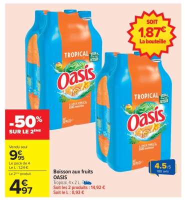 BOISSON AUX FRUITS 'OASIS'