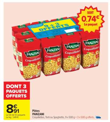 PÂTES "PANZANI"