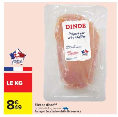 Filet de dinde